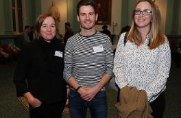 Susan McNulty with Sam Kirwan and Roisin O’Brien